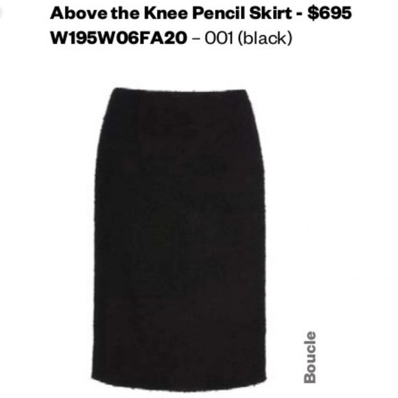 Runway Marc Jacobs | DOUBLE-FACE BOUCLE PENCIL WOOL A-line SKIRT - Picture 4 of 12